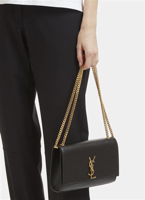 ysl baguette bag|black ysl bag with chain.